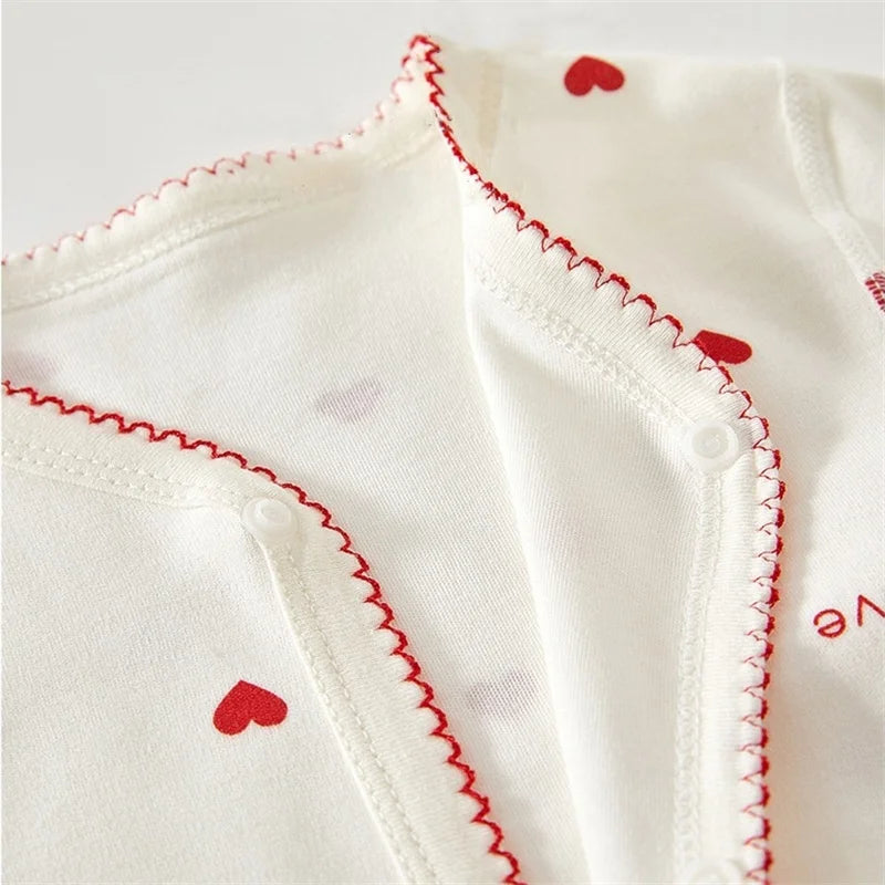 0-24M Newborn Baby Rompers Print Cotton Jumpsuit Super Cute Outfit Long Sleeve Bodysuit For Infant