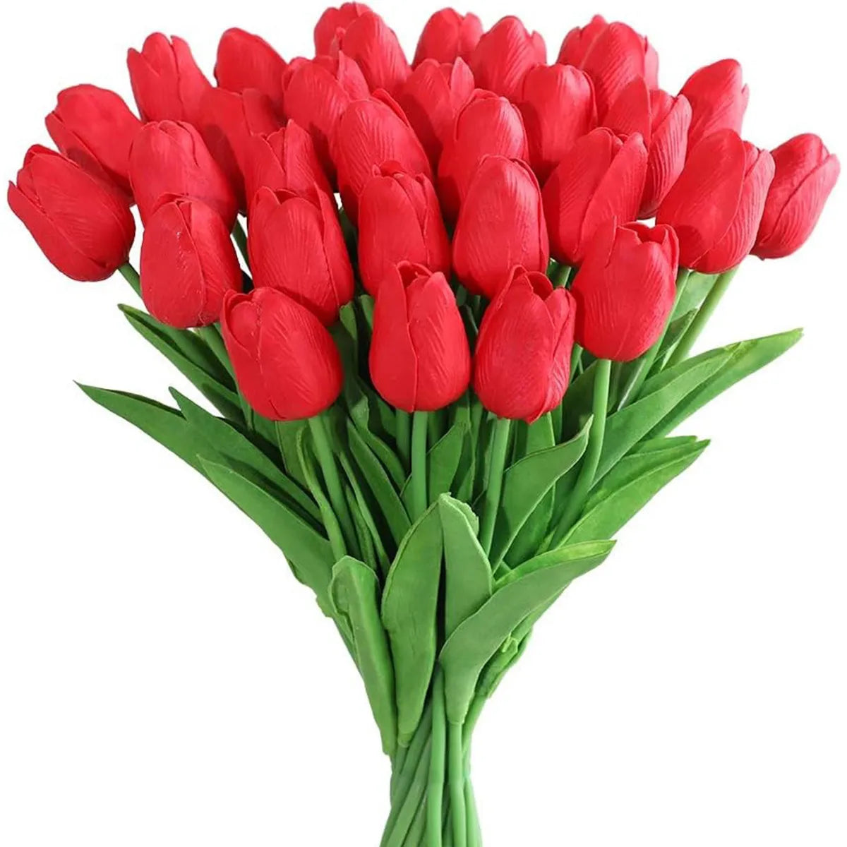10Pcs Artificial Flower Realistic Touch Tulip Scrapbooking Vase Home Decor Wedding Garden Arch Garland Mother's Day Bouquet diy