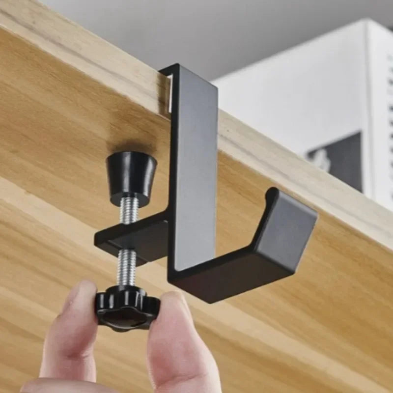 1/2pc Adjustable Desk Edge Hook Gaming Headset Desk Hanger Backpack Storage Hanging Hook Holder Punch-free Home Office Organizer
