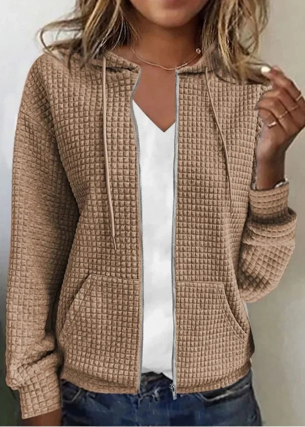 Long Sleeve Women Hoodid Jacket Y2k Zipper Hooded Cardigan Tops Fashion Casual Sweatshirt Coat 2024 Autumn Winter New Outer Wear