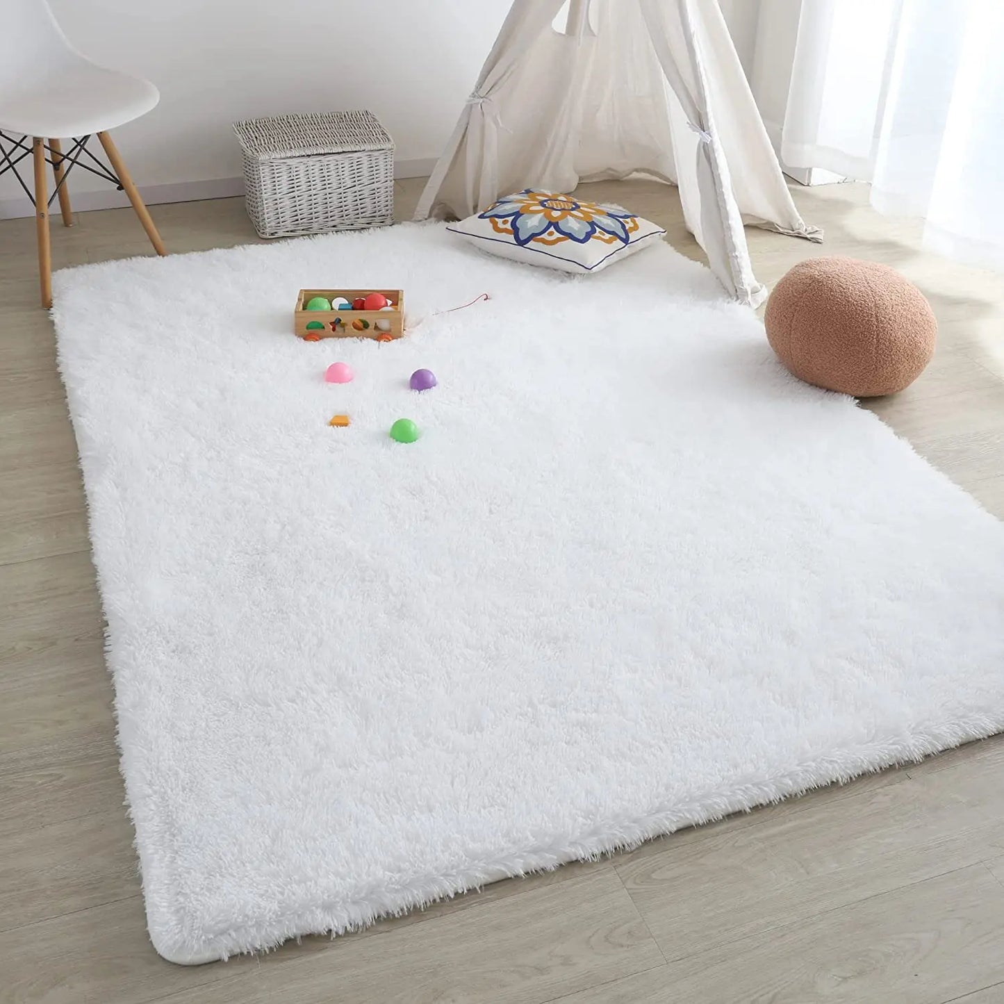 Plush Carpet For Living Room Sofa Floor Cushions Modern Soft Fluffy Home Rug For Children's Bedroom Play Carpet Christmas Gifts