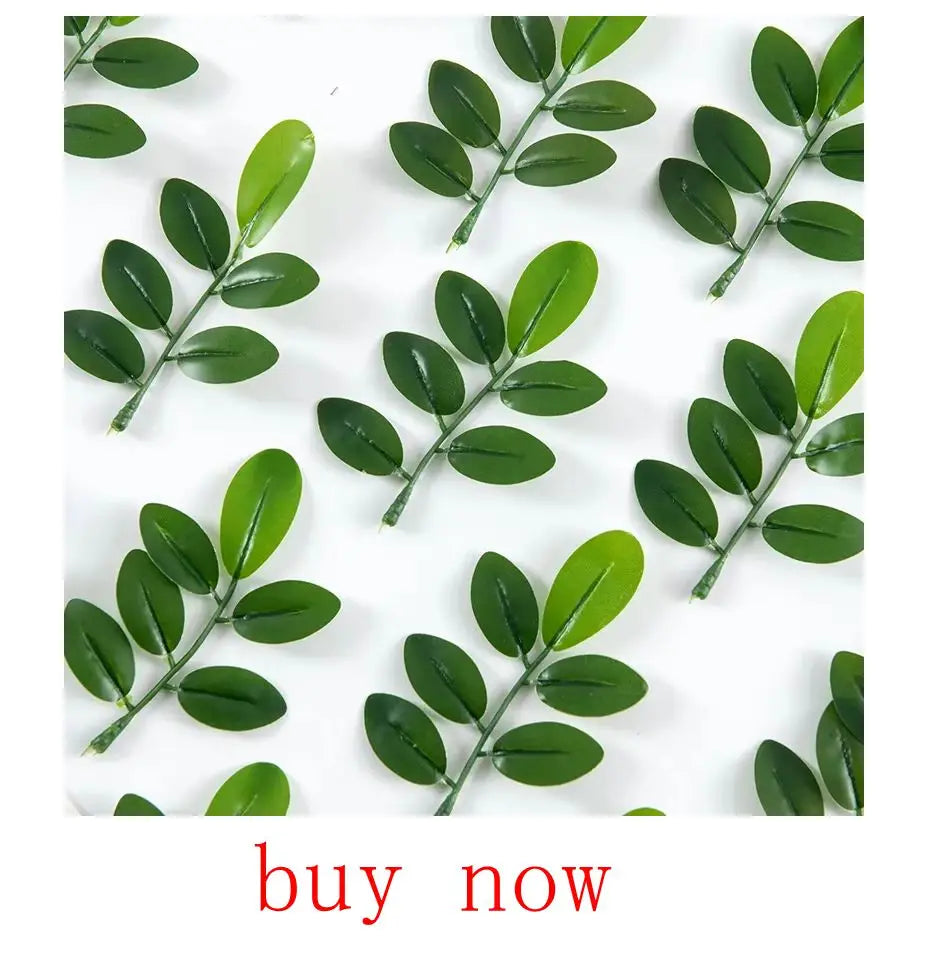 10/20/50pcs Artificial Eucalyptus Leaves Wholesale Fake Plants Vase Home table Party Wedding Decoration Outdoor Garden Christmas
