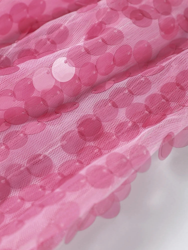 Halter Sequin Mini Dresses Sexy Sleeveless Backless Women Party Gown Fashion Solid Color Shiny Hanging Neck Beach Short Dresses