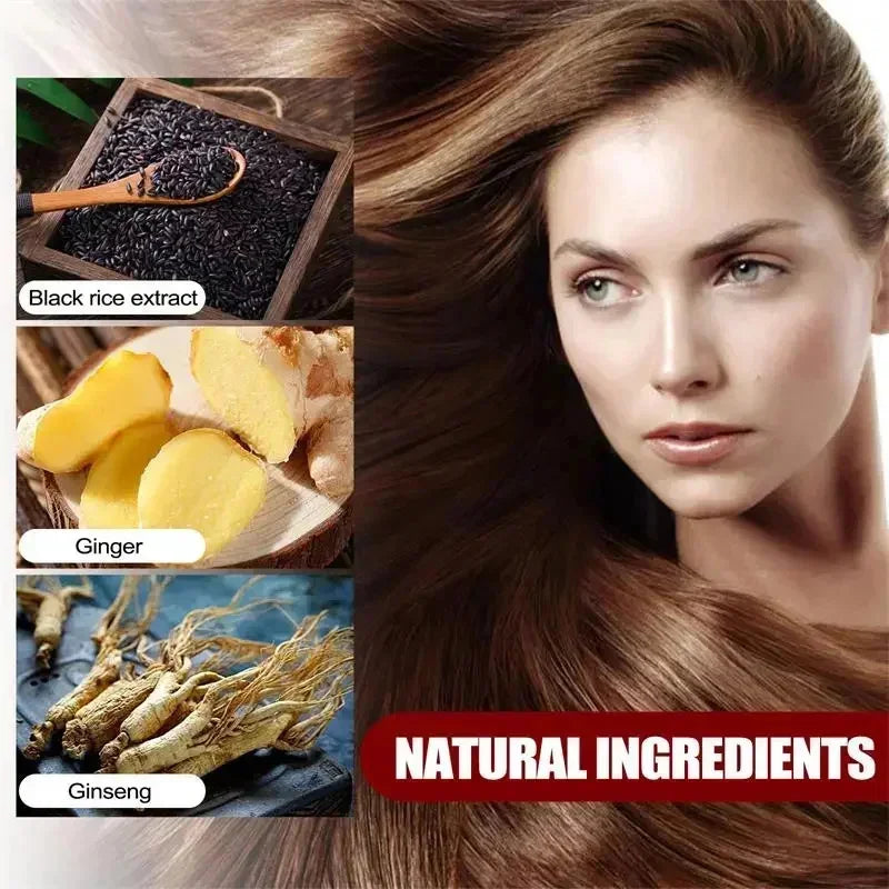 Gray White Hair Treatment Serum Cover White Hair To Black Natural Color Repair Spray Anti Loss Hair Restore Healthy Care