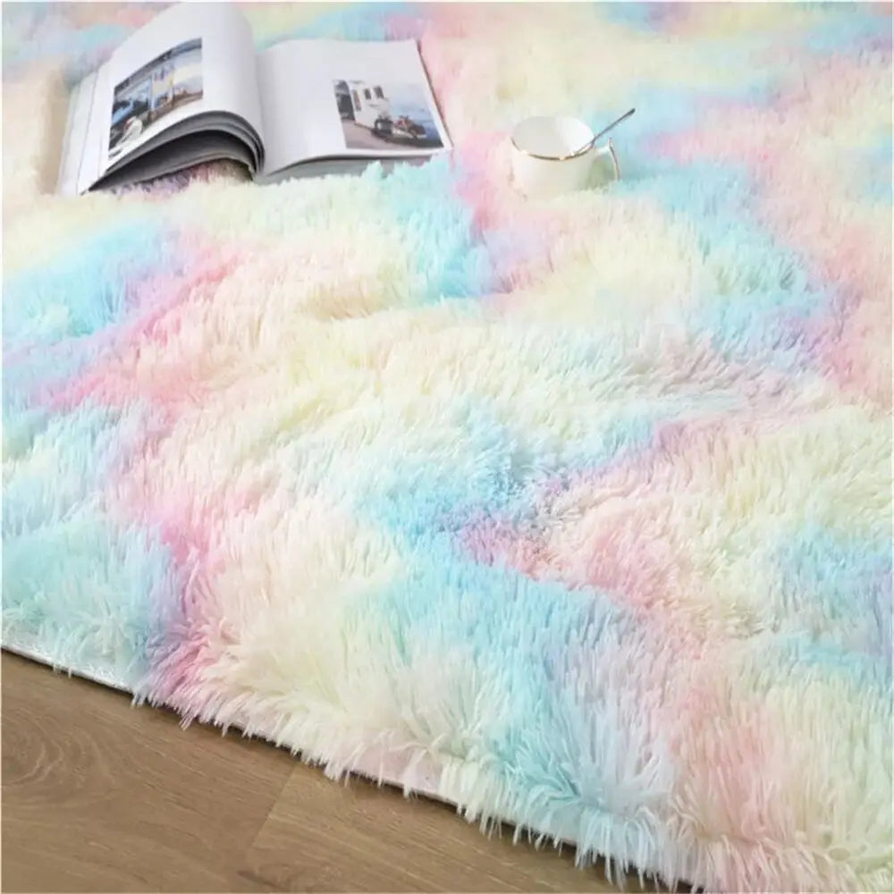 Plush Carpet For Living Room Sofa Floor Cushions Modern Soft Fluffy Home Rug For Children's Bedroom Play Carpet Christmas Gifts