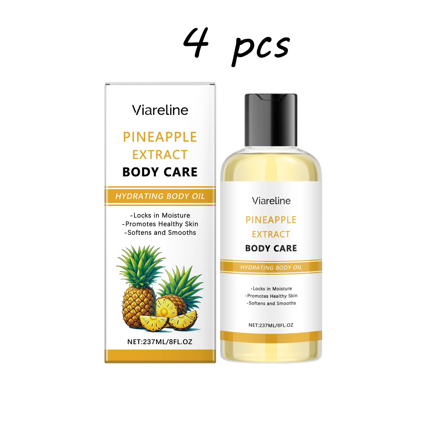 Natural Pineapple Body Care Oil Deeply Moisturizing Enhance Roughness Improve Skin Texture Glowing Skin Tone Body Skin Oil