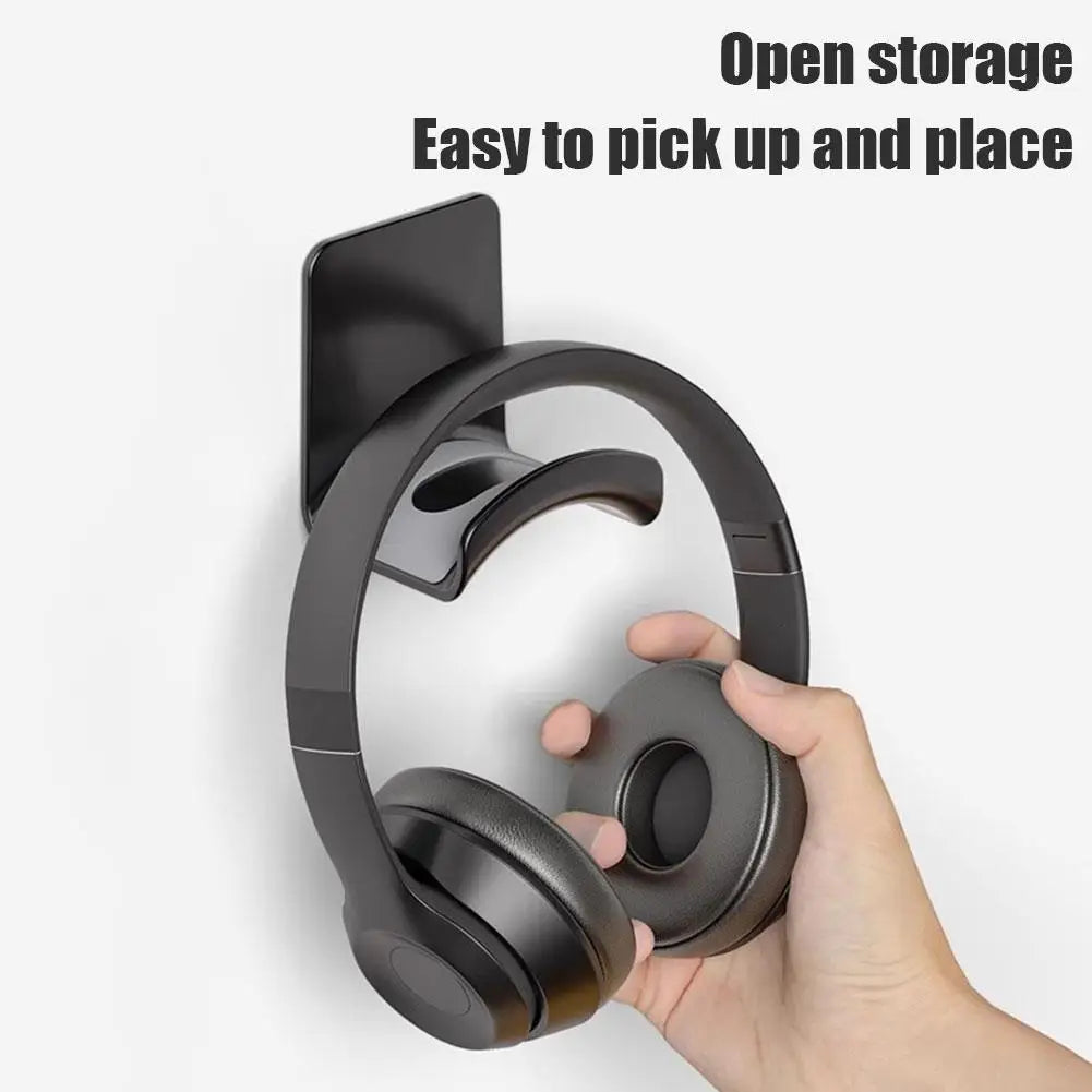 Wall-mounted Headphone Rack Universal Headphone Stand Hanger Under Desk Headset Rack Holder Support For Gaming Earphone Bracket