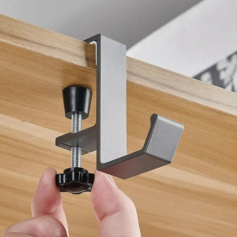 1/2pc Adjustable Desk Edge Hook Gaming Headset Desk Hanger Backpack Storage Hanging Hook Holder Punch-free Home Office Organizer