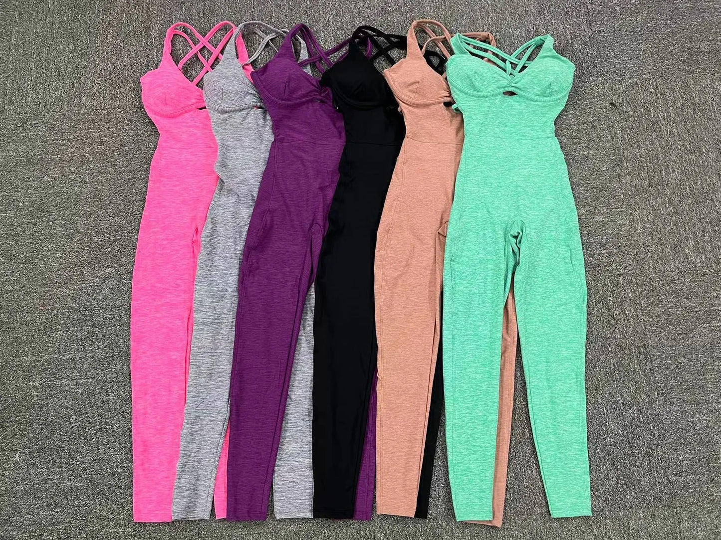 Sporty Jumpsuit Women Sportwear 2025 Workout Yoga Clothes Push Up Gym Set Women Sportswear Sport Outfit Fitness Overalls Black