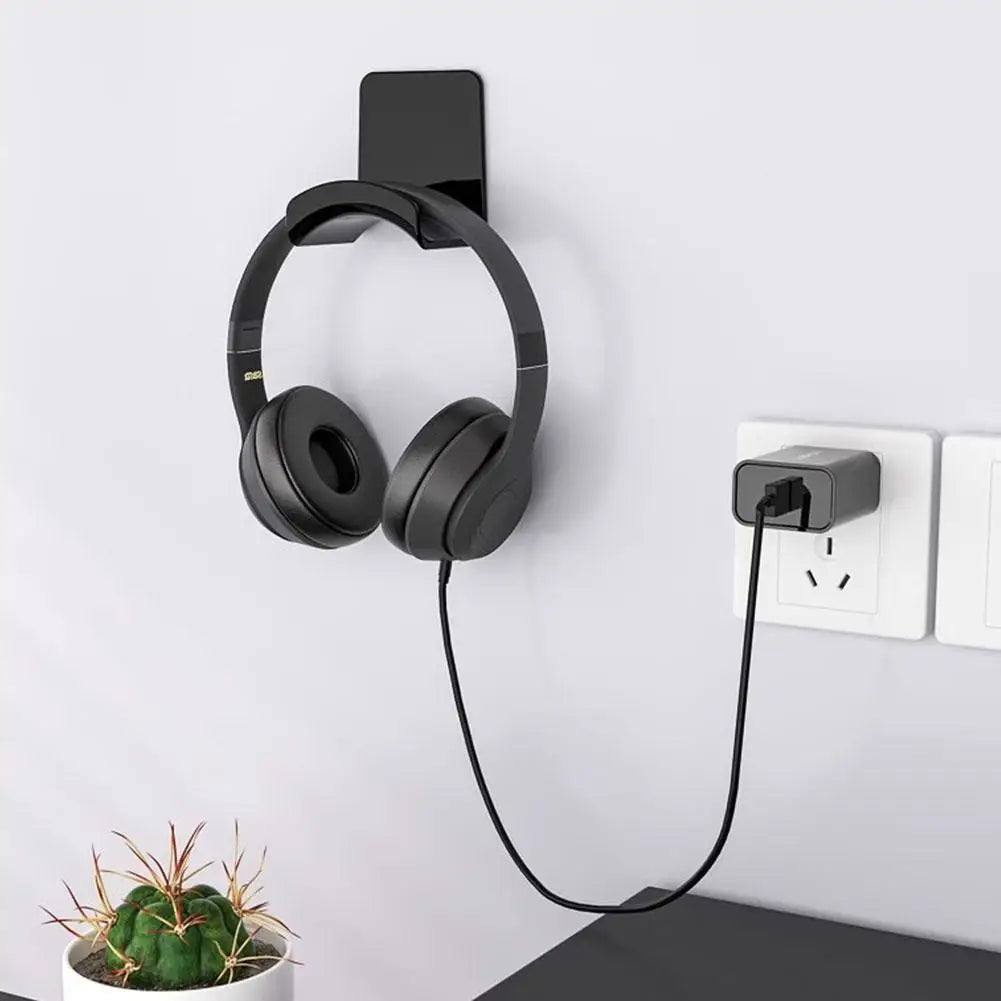 Wall-mounted Headphone Rack Universal Headphone Stand Hanger Under Desk Headset Rack Holder Support For Gaming Earphone Bracket