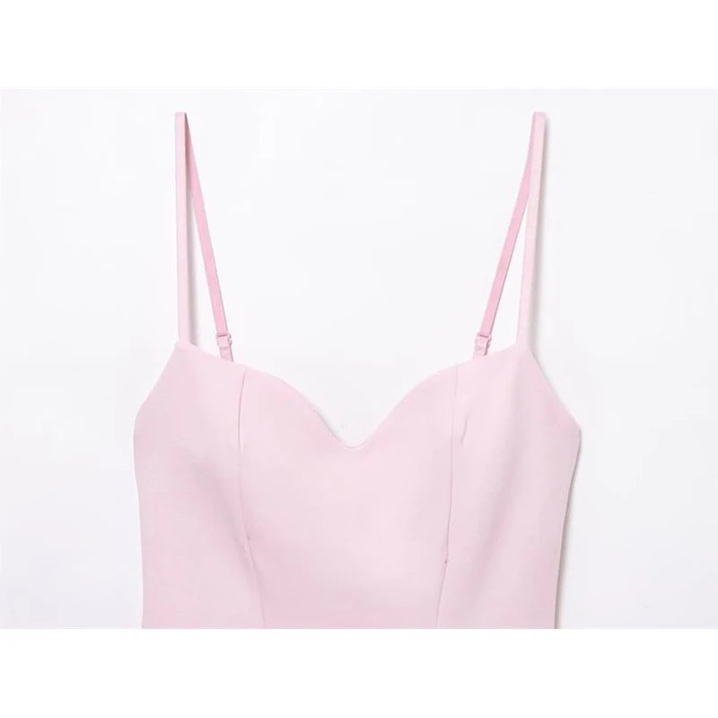 Dresses Summer Women's 2025 New Chic Slim Tube Top Elegant Mini Camisole Women's Dress Street Fashion Youth Holiday Dress