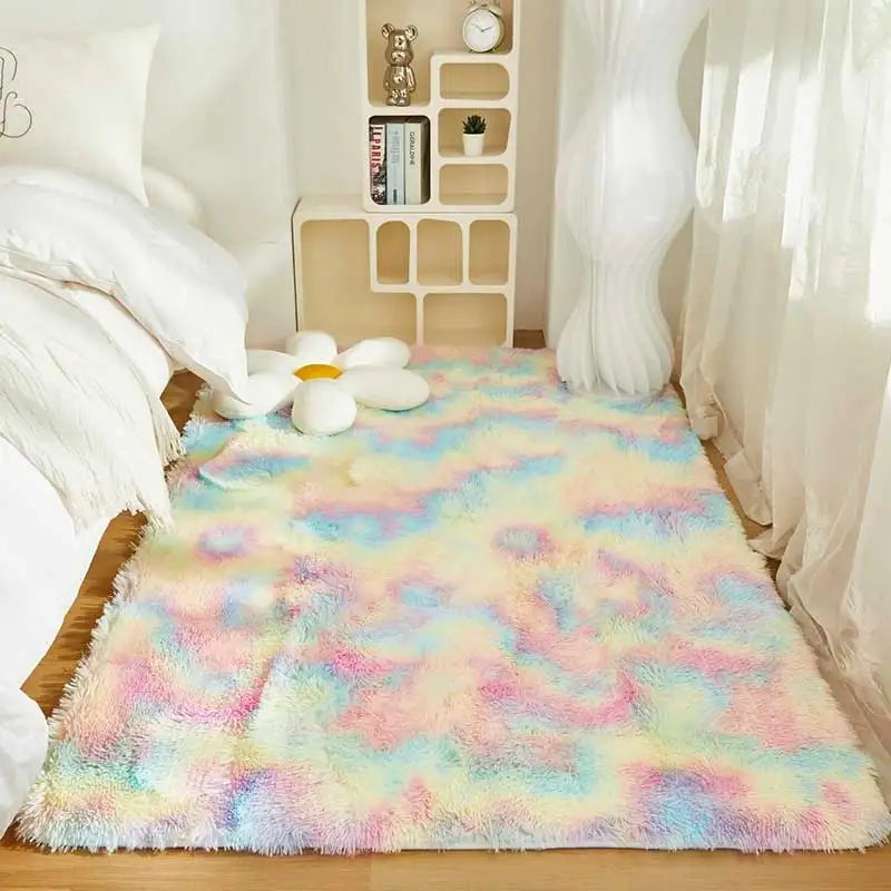 Plush Carpet For Living Room Sofa Floor Cushions Modern Soft Fluffy Home Rug For Children's Bedroom Play Carpet Christmas Gifts