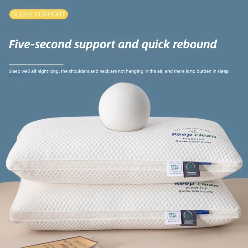 1pc 48x74CM Twisted Pillow - Hotel Grade Neck Support Pillow Core Designed for Sleep Aid And Home Use