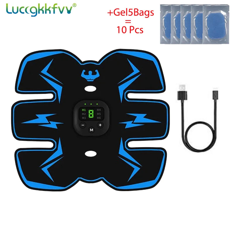 EMS Wireless Muscle Stimulator Trainer Smart Fitness Abdominal Training Electric Weight Loss Stickers Body Slimming Massager