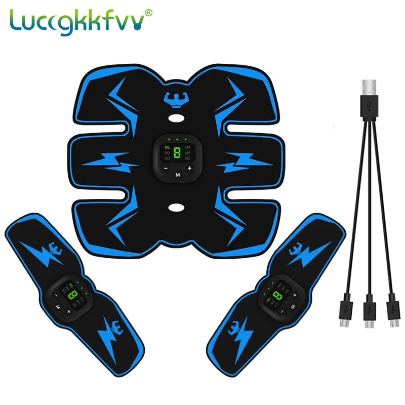 EMS Wireless Muscle Stimulator Trainer Smart Fitness Abdominal Training Electric Weight Loss Stickers Body Slimming Massager