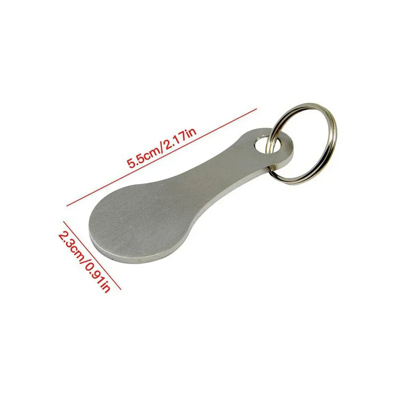 1/2pcs Metal Shopping Cart Tokens Trolley Token Key Ring Decorative Keychain Multipurpose Shopping Portable For Home Outdoor