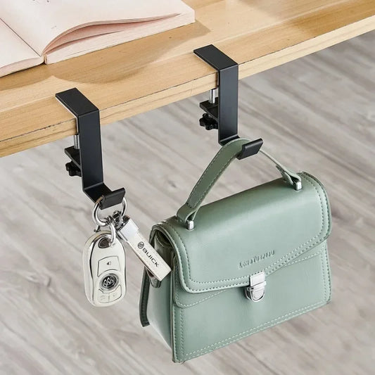 1/2pc Adjustable Desk Edge Hook Gaming Headset Desk Hanger Backpack Storage Hanging Hook Holder Punch-free Home Office Organizer