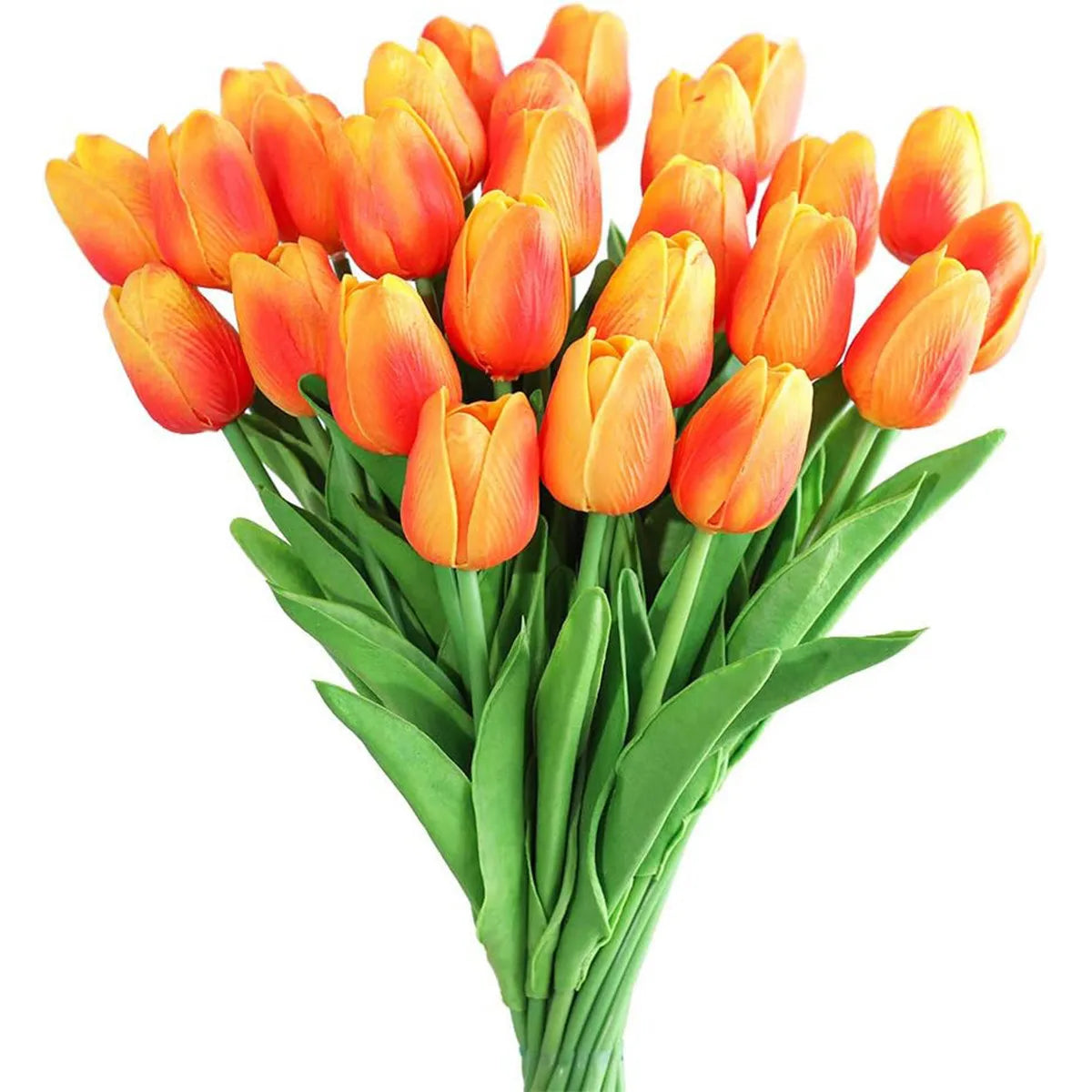 10Pcs Artificial Flower Realistic Touch Tulip Scrapbooking Vase Home Decor Wedding Garden Arch Garland  Mother's Day Bouquet diy