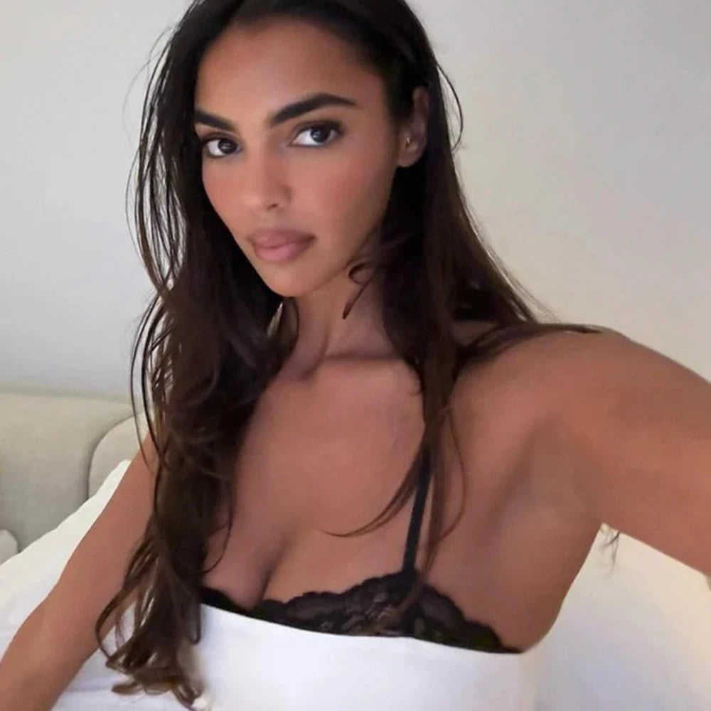 TRAFZA Women Sexy Lace Splicing Dress Fashion Slim Strapless Spaghetti Straps Mini Dresses Evening Party Sexy Short Dresses