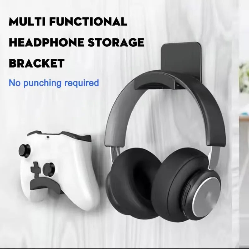 Universal Wall Mounted Headphone Stand Gaming Controller Under Desk Headset Holder Headset Display Rack for Earphone Bracket