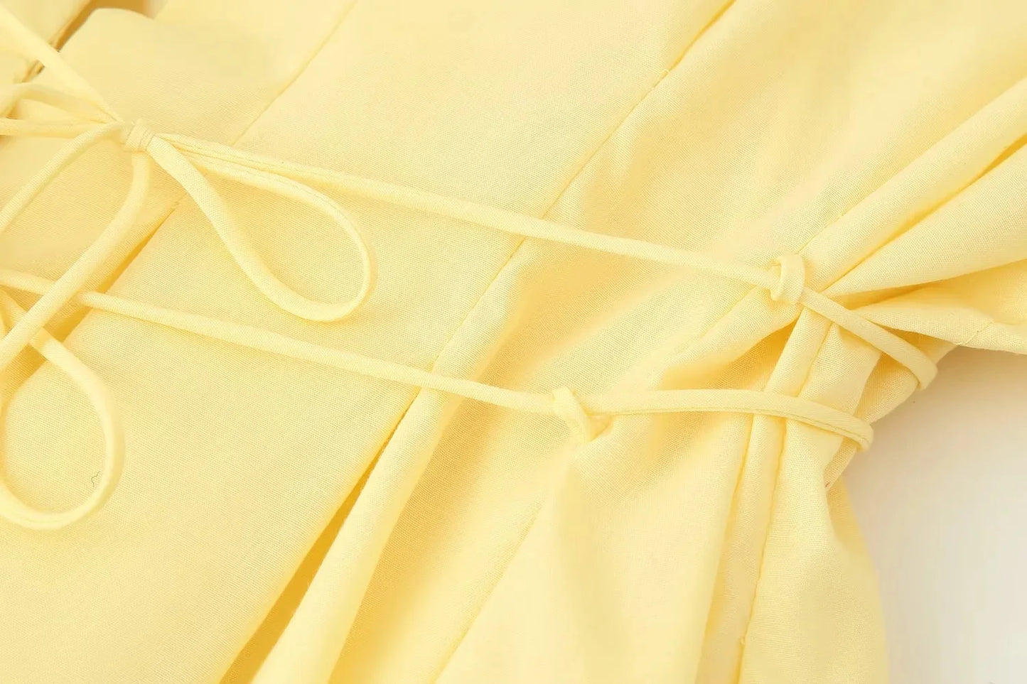 TRAFZA 2025 Spring Summer Vintage Women Dresses Fashion Single Breasted Sashes Draped V Neck Sleeveless Solid Ladies Dresses