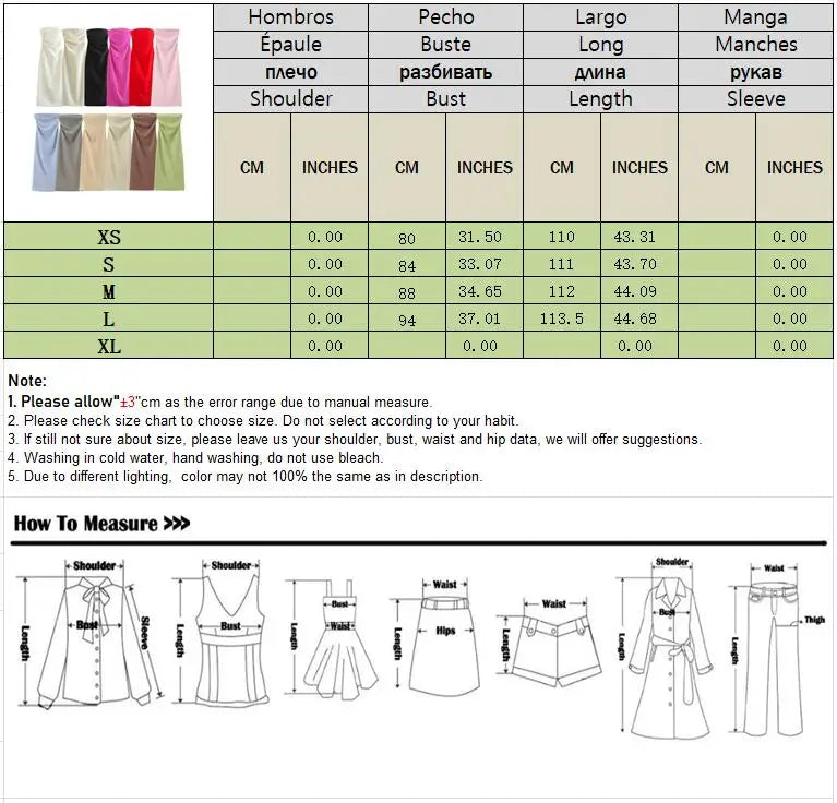 TRAF Women Fashion Summer New Sexy Split Back Zip Pleated Sleeveless Strapless Dress Chic Female French Elegant Evening