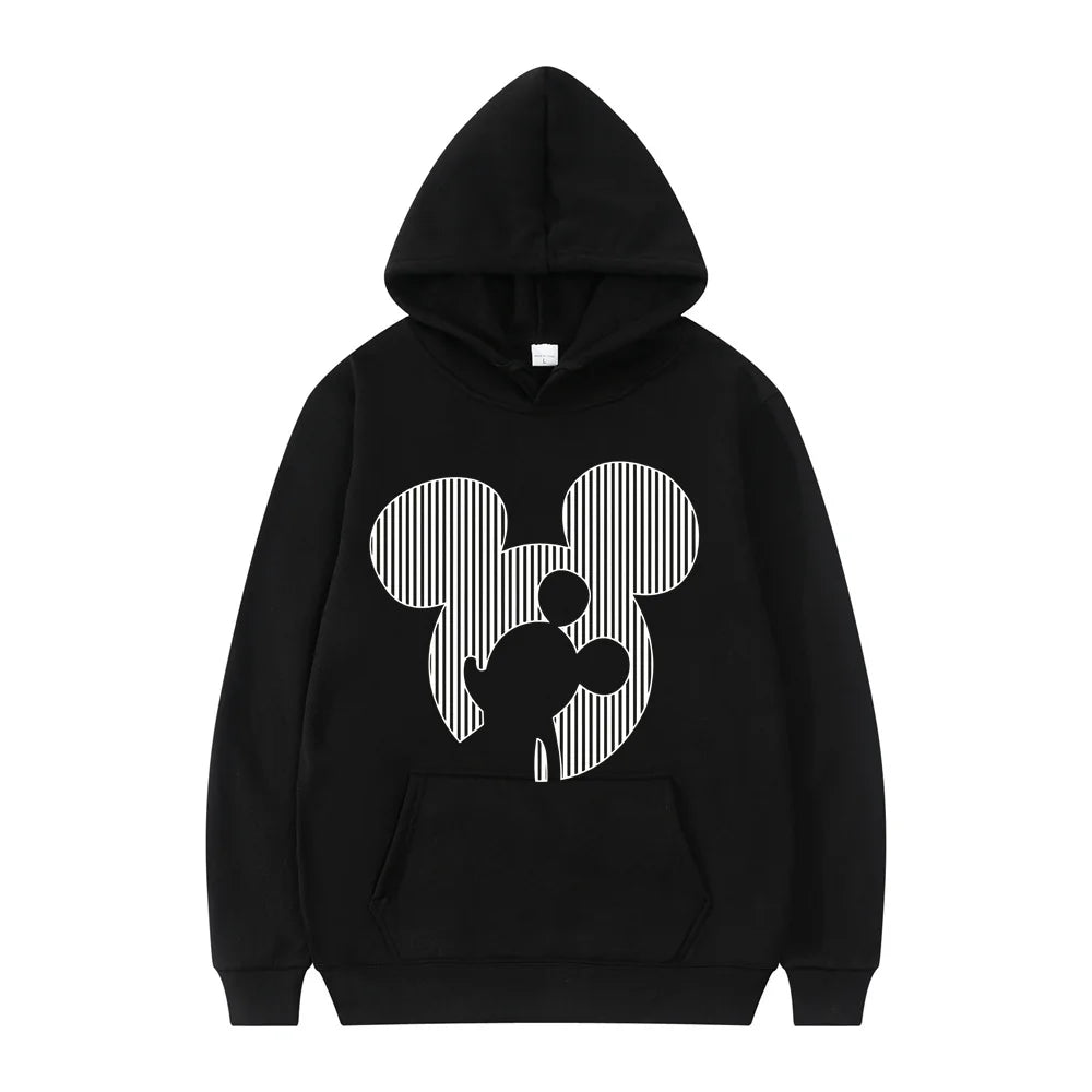 Disney Mickey Mouse Cartoon Anime Women Pullover Tops Spring Autumn Men Hoodie New Fashion Sports Oversized Sweatshirt Clothing