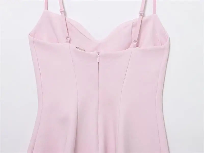 Dresses Summer Women's 2025 New Chic Slim Tube Top Elegant Mini Camisole Women's Dress Street Fashion Youth Holiday Dress