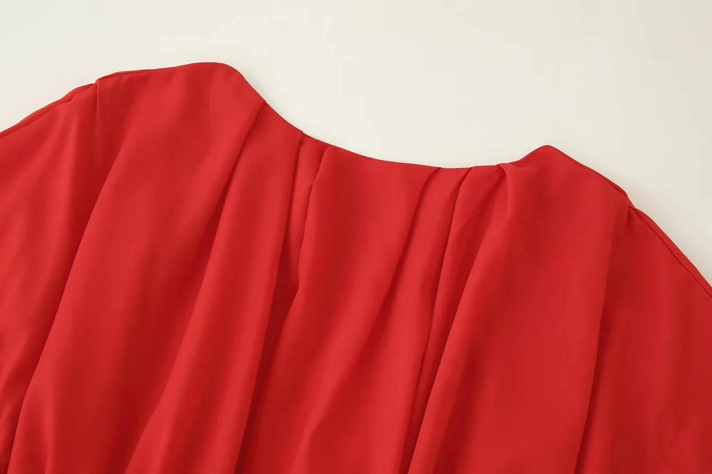 TRAFZA 2025 Spring Summer Vintage Women Dresses Fashion Single Breasted Sashes Draped V Neck Sleeveless Solid Ladies Dresses