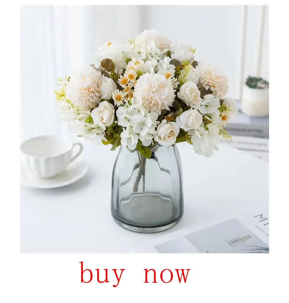 10Pcs Artificial Flower Realistic Touch Tulip Scrapbooking Vase Home Decor Wedding Garden Arch Garland  Mother's Day Bouquet diy