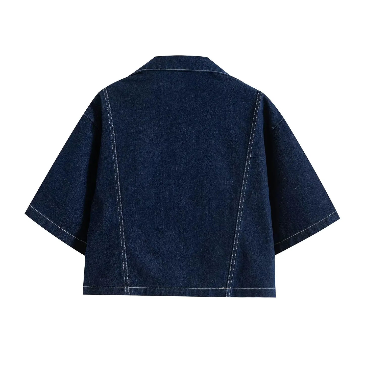 TRAF 2025 Summer Women's Casual Sets Fashion Mini Skirts Shorts Sets Denim Short Shirt Top Sets For Women Street Women Outfit