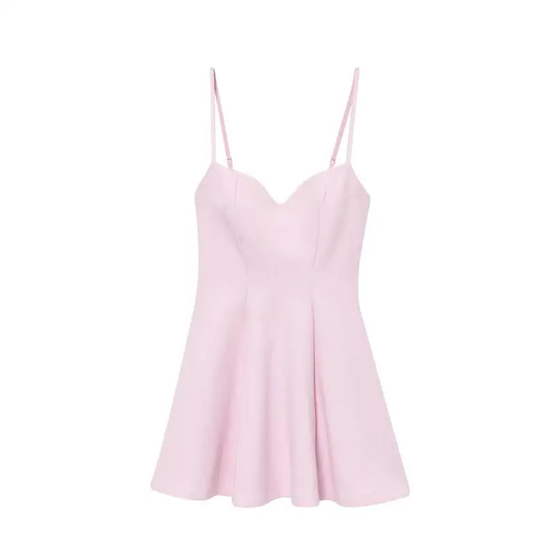 Dresses Summer Women's 2025 New Chic Slim Tube Top Elegant Mini Camisole Women's Dress Street Fashion Youth Holiday Dress