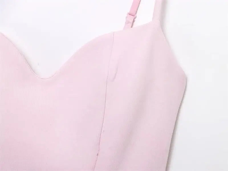 Dresses Summer Women's 2025 New Chic Slim Tube Top Elegant Mini Camisole Women's Dress Street Fashion Youth Holiday Dress