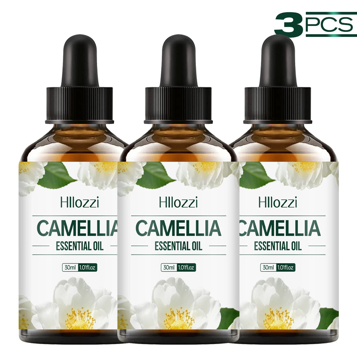 Camellia Oil Essential - Pure Natural Moisturizer for Face & Hair, Hydrating, Non - Greasy Multifunctional essential oil for all