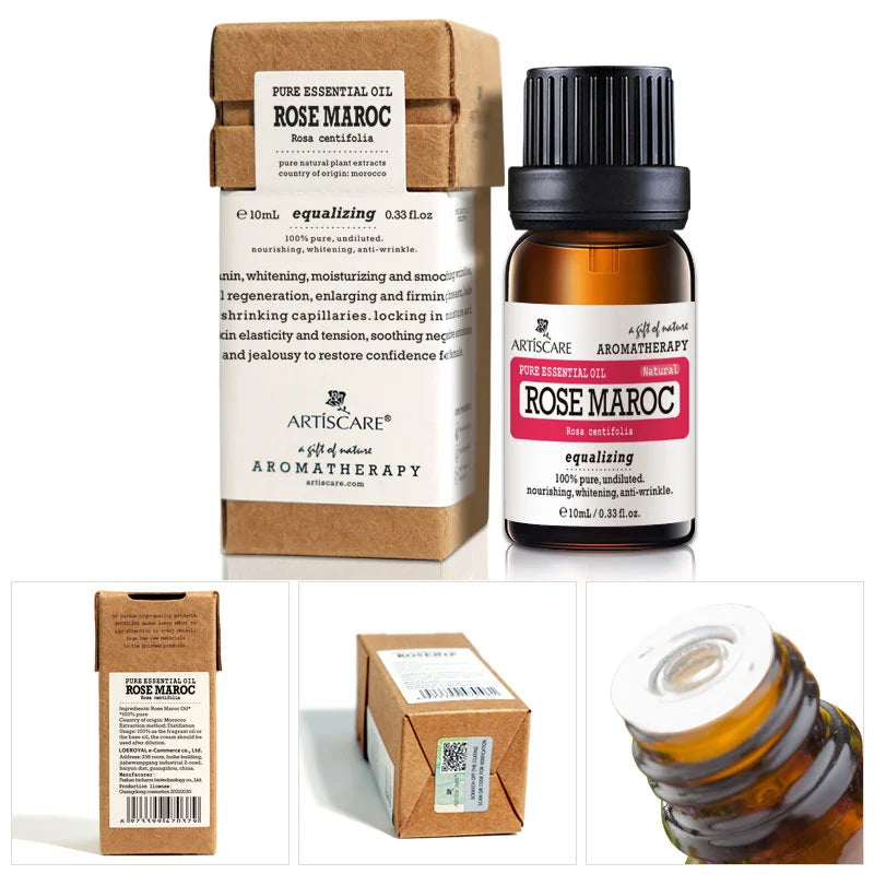 100% Natural Rose Essential Oil 10ml Moisturize and Hydrating Massage oils Skin Care Facial Morocco Pure Rose oil
