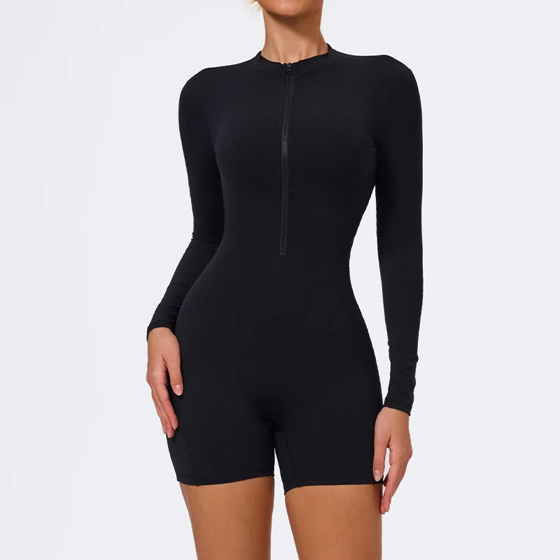 Ctenkevet New One-Piece Gym Yoga Overalls Women Backless Jumpsuit Female Fitness Shorts Tight Sportswear Sport Outfit For Woman