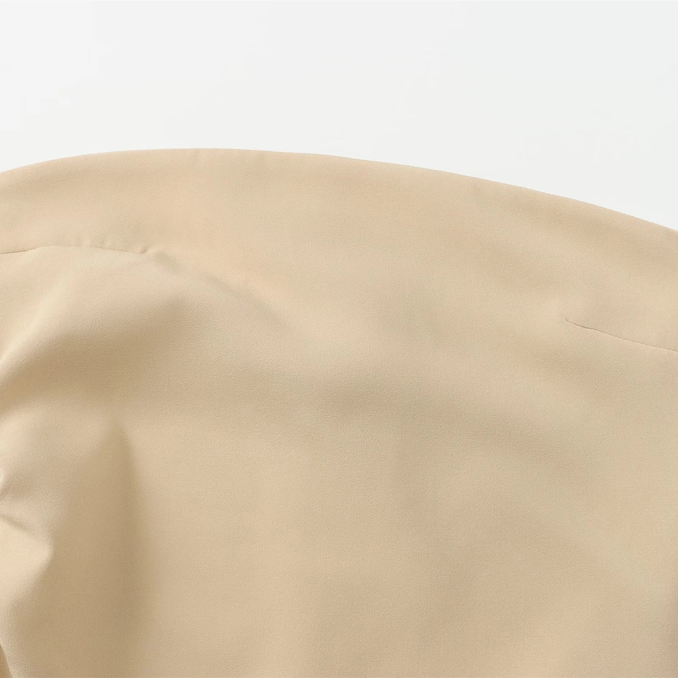 TRAF Women Fashion Summer New Sexy Split Back Zip Pleated Sleeveless Strapless Dress Chic Female French Elegant Evening