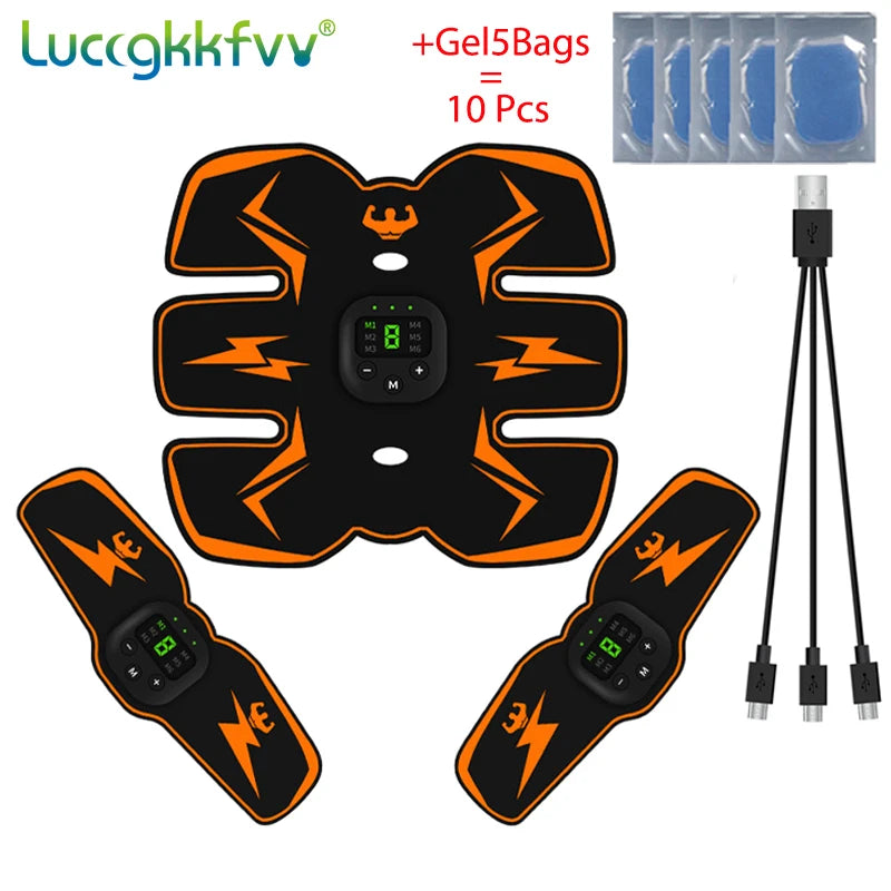 EMS Wireless Muscle Stimulator Trainer Smart Fitness Abdominal Training Electric Weight Loss Stickers Body Slimming Massager