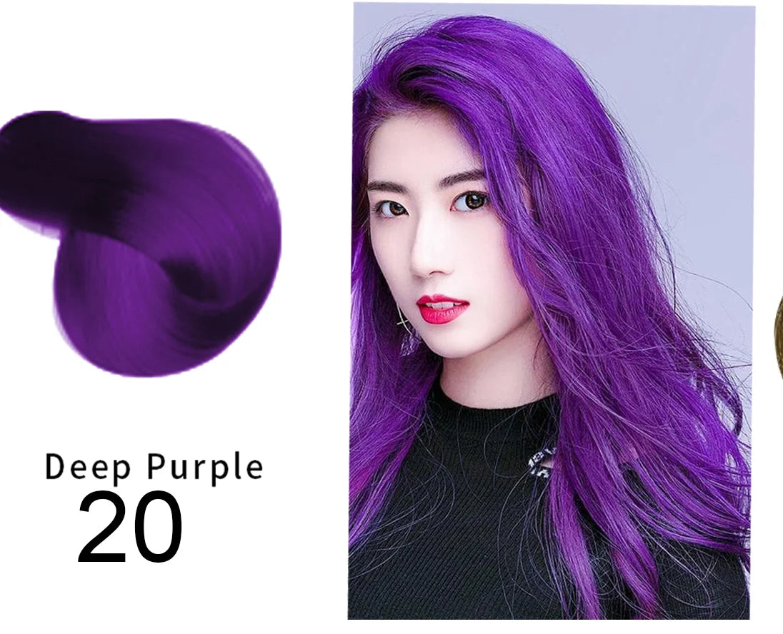 Mokeru Natural Organic Brown Hair Color Permanent Hair Coloring Shampoo Long Lasting Hair Dye Shampoo For Women Professional Dye
