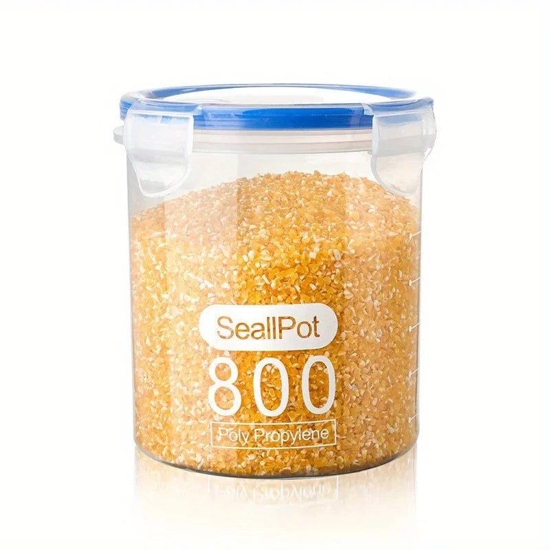 1pc Grain Storage Tank Plastic Grain Storage Box Food Storage Jar Airtight Tank Container Home Kitchen Organizer