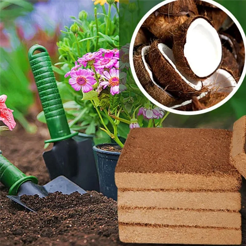 A68P-Organic Coconut Fiber For Plants, Organic Coconut Bricks, Natural Organic Compressed Coconut