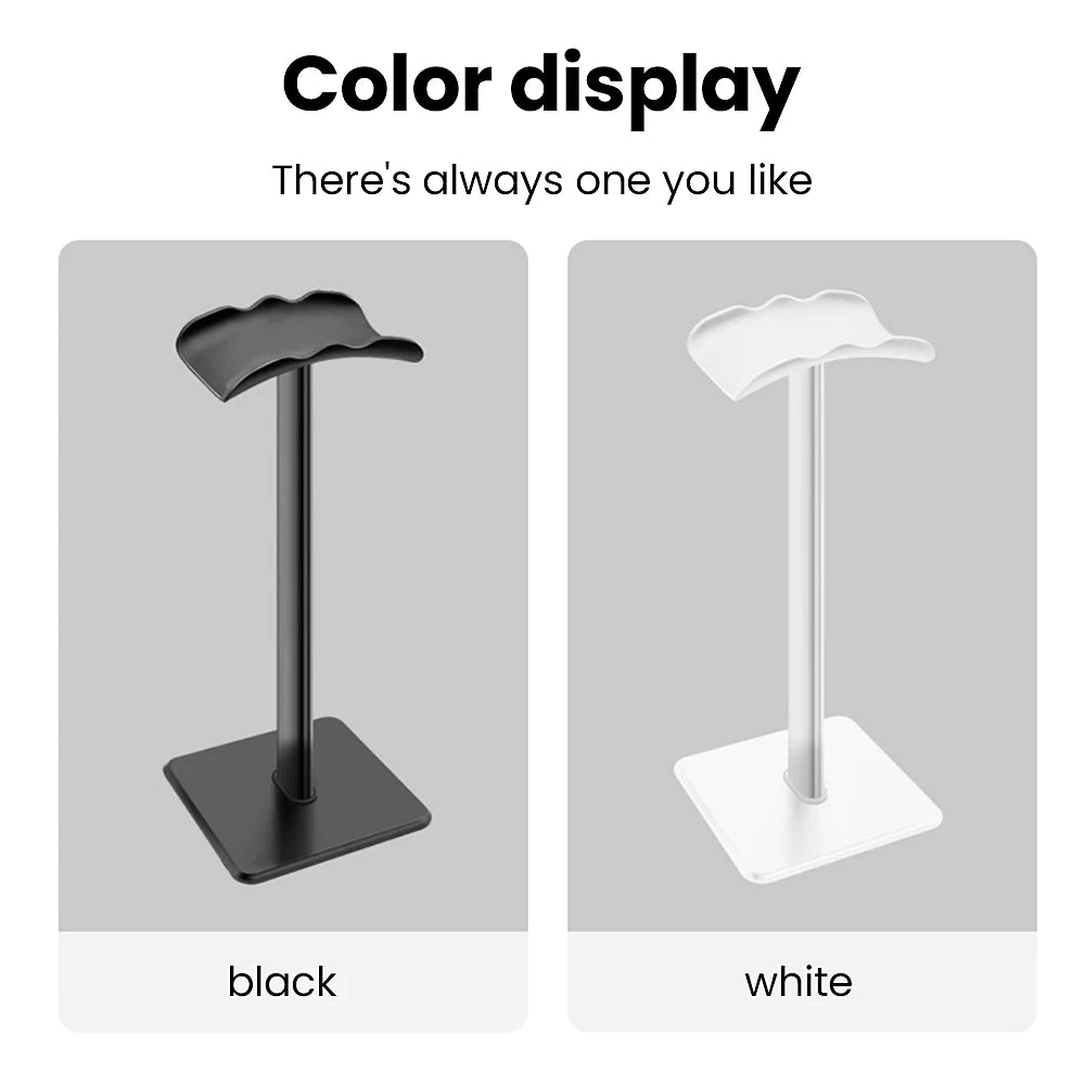Aluminium Alloy Headphone Stand Holder Space Saving Gaming Headset Stand Rack Desktop Organizer Display Earphone Hanger Bracket
