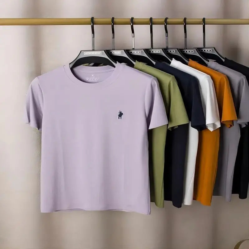 Men's and Women's Short Sleeved T Shirts Printed T Shirts with Fashion Designer Brand Logos Pure Cotton Breathable Round Neck