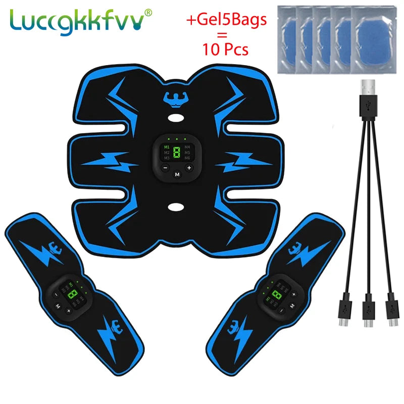 EMS Wireless Muscle Stimulator Trainer Smart Fitness Abdominal Training Electric Weight Loss Stickers Body Slimming Massager