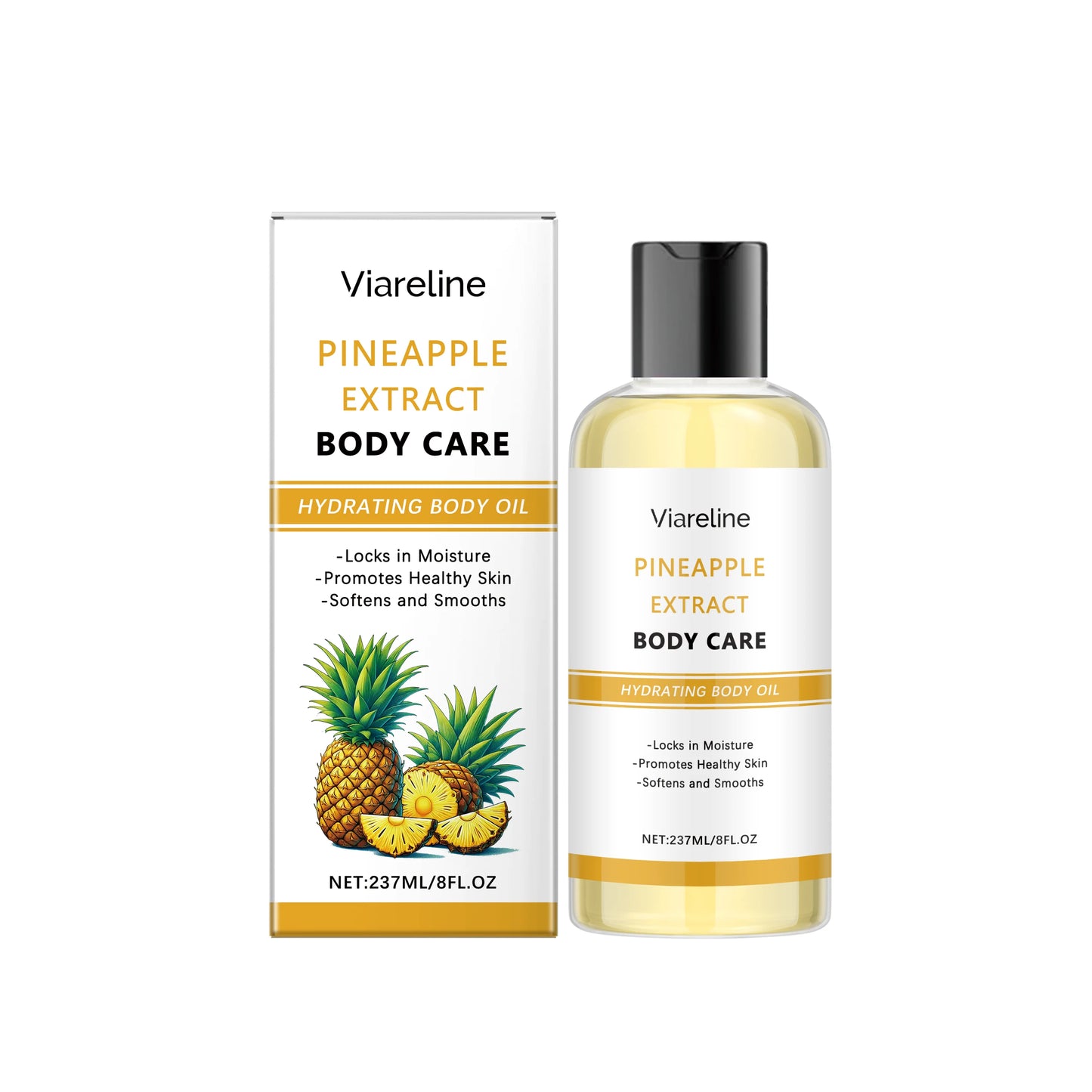 Natural Pineapple Body Care Oil Deeply Moisturizing Enhance Roughness Improve Skin Texture Glowing Skin Tone Body Skin Oil
