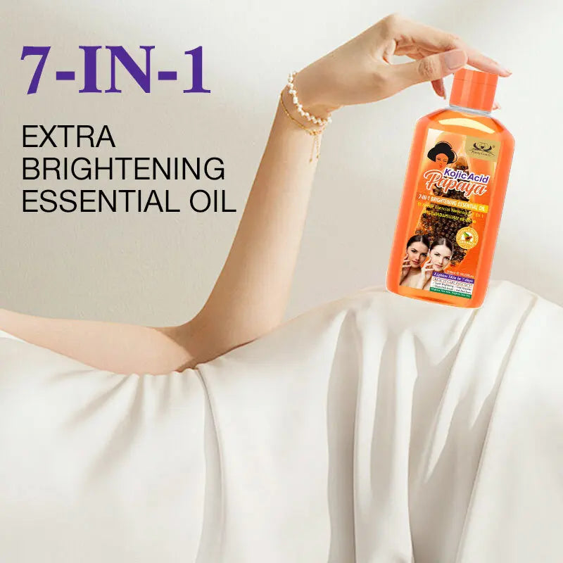 Papaya Kojic Acid Body Oil Deeply nourishes skin moisturizes fades dark spots evens tone absorbs fast enhances natural glow