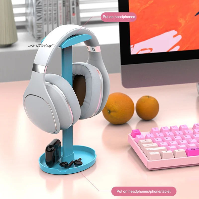 Universal Headphone Stand Portable Gaming Earphone Holder Rack Desktop Organizer Headset Display Bracket For AirPods
