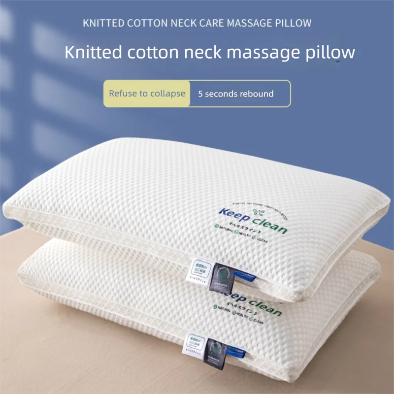 1pc 48x74CM Twisted Pillow  - Hotel Grade Neck Support Pillow Core Designed for Sleep Aid And Home Use