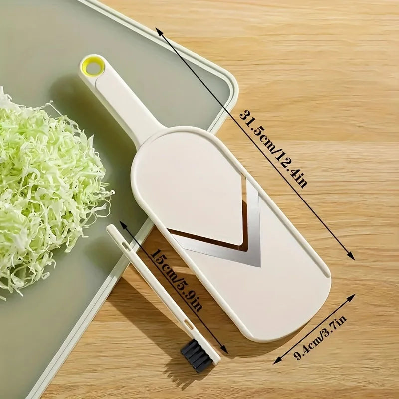 Ultra-Fine Vegetable Slicer & Shredder for Salad, Cabbage, Carrot - Multi-Purpose Kitchen Gadget, Food Chopper for Home & Dining
