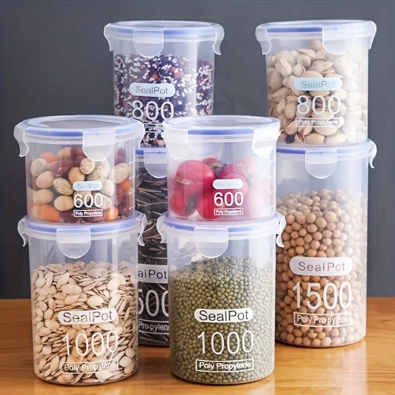 1pc Grain Storage Tank Plastic Grain Storage Box Food Storage Jar Airtight Tank Container Home Kitchen Organizer